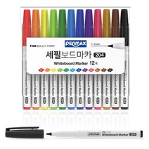 펜맥스 12각 세필 보드마카 12색, 혼합색상, 1세트