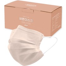 고르고 바른 일회용 덴탈 마스크 성인용, 50개입, 1개, 코랄