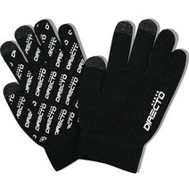 디렉토 축구장갑 축구필드 니트 스마트폰터치 장갑, 블랙