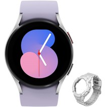 삼성 갤럭시워치5 블루투스 SM-R900N + 워치5 풀커버 스타일링 팩, 실버, 40mm, GPS