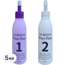 노른자 웨이브펌 파마약 1제 150ml + 2제 150ml, 5세트