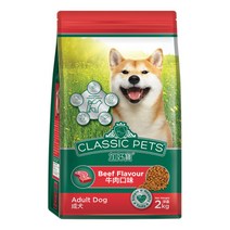 컴페니언펫츠클래식 어덜트 쇠고기 애견사료, 소, 2kg, 1개