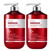 폴메디슨 딥레드 대용량 각질케어 풋샴푸 510ml + 샤워볼, 2세트