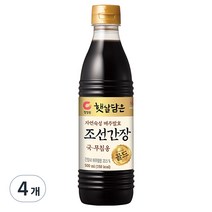 대상 청정원 조선간장, 500ml, 4개
