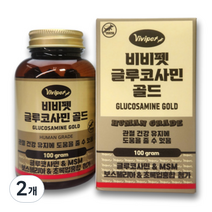 VIVIPET 강이지 글루코사민 골드 관절 영양제 100g, 2개, 뼈/관절강화