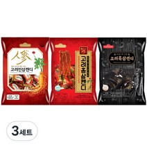 일광제과 고려홍삼캔디 280g + 고려인삼캔디2 280g + 고려흑삼캔디 280g, 3세트