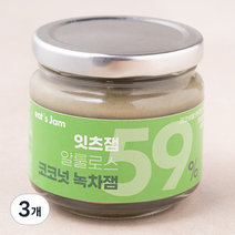 잇츠잼 알룰로스 코코넛 녹차잼, 3개, 200g