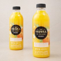 아침에주스 블랙라벨 오렌지주스, 2개, 750ml