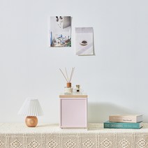 씨밀렉스 래폴드 모듈서랍장 200 슬림 1단 L, 무디파스텔 핑크, 1개