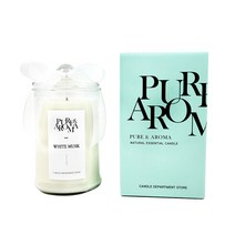에인디 핸드메이드 퓨어 앤 아로마 소이 캔들 750g, 화이트머스크