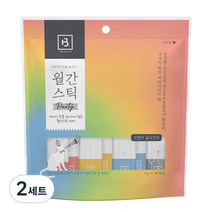 브리더랩 하루에 하나씩 월간스틱 파티 고양이 간식 11g 4종 x 10p 세트, 연어+참치+대구+닭가슴살, 11ml, 2세트