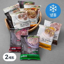 바르닭 직화그릴 닭가슴살 스테이크 100g x 10종세트 (냉동), 2세트