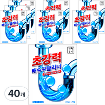 생활공식 초강력 배수구 클리너, 40g, 40개