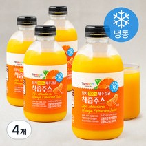 탐사 100% 제주감귤 착즙주스, 640ml, 4개