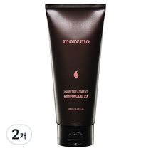 모레모 미라클 2X 단백질 헤어팩 극손상 트리트먼트, 280ml, 2개