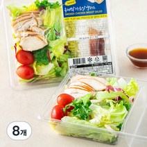 저스트그린 훈제 닭가슴살 샐러드, 170g, 8개
