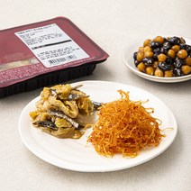 식도감 고소함 한가득 반찬 묵은지멸치볶음 100g + 오징어실채볶음 30g + 병아리콩조림 150g 세트, 1세트