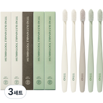 티타드 서스테이너블 칫솔, 5개, 3세트