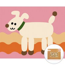 아트조이 물감 2배 DIY 명화그리기 40 x 50 cm, 추억이 퐁퐁 강아지
