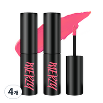 머지 더 퍼스트 벨벳 립 틴트 4.5g, 피치 크러쉬, 4개