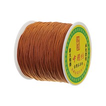 나일론 매듭실 실팔찌 만들기 0.8mm, Chocolate, 90m
