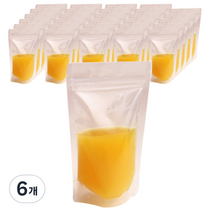 봄91 투명 안심조그 지퍼팩 중, 중(M), 30매입, 6개