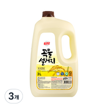 트리오 곡물설거지 우리현미 주방세제, 3L, 3개