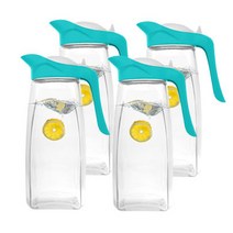 미라단 스완 저그 유리물병 4p, 스카이블루, 1.5L