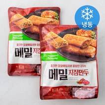풀무원 메밀 지짐만두 (냉동), 400g, 2개입