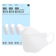 홍메이드 스타일 황사 방역용마스크 화이트 대형 KF80, 30개입, 1개