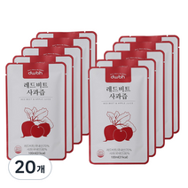 dwbh 레드비트 사과즙, 20개, 100ml