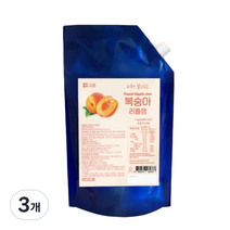 오붐 복숭아 리플잼, 3개, 1kg