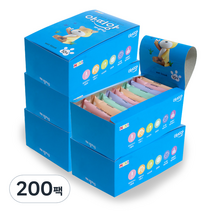 아띠앙 휴대용 미니 물티슈 리필형, 10매, 200팩