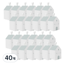 하우스 선물 박스 8.5 x 8.5 x 13.5 cm, 그레이, 40개