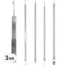 엠디글로벌 피지 압출 블랙헤드 제거기 9종 세트, 혼합색상, 3세트