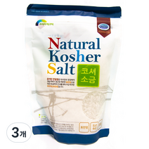 코리아에코텍 코셔 고운소금, 500g, 3개