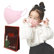 이비에 더세로 마스크 + 향균파우치 세트 어린이용 KF94, 30개입, 1개, 연핑크
