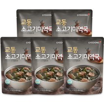 교동식품 소고기 미역국, 500g, 5개