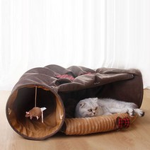 딩동펫 반려동물 고양이 숨숨 동굴형 터널하우스, 루돌프, 1개