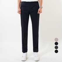 언탭트 남성용 스탠다드핏 사계절 히든밴딩 슬랙스 팬츠