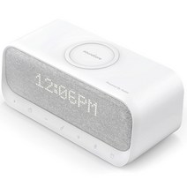 앤커 올인원 블루투스 스피커 LED 시계 무선충전 알람 라디오, A3300, 화이트