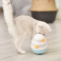 펫트너스 롤리폴리 노즈워크볼 강아지 고양이 장난감 11.5 x 15 cm, 블루, 1개