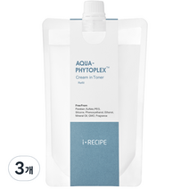아이레시피 아쿠아 피토플렉스 크림 인 토너 리필, 350ml, 3개
