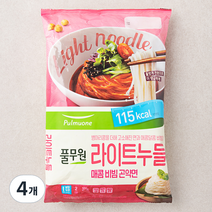 풀무원 라이트누들 매콤비빔곤약면 2인, 373g, 4개
