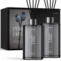 메르헨트 퍼퓸 대용량 디퓨저 500ml x 2p + 섬유스틱 10p 선물 세트, 준포레스트, 1세트