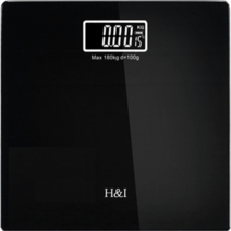 H&I 블랙백라이트 디지털 컬러 컬러체중계, 블랙