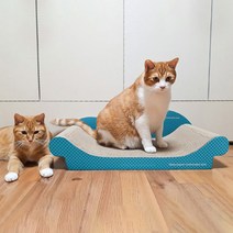 테비토퍼 쮸루쮸루 쇼파 고양이 스크래쳐, 혼합색상, 1개