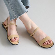단골언니 여성용 빅사이즈 초경량 심플 스트랩 푹신쿠션 샌들 토스카