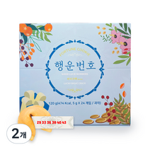 포춘쿠키 행운번호 포춘쿠키 24p, 120g, 2개