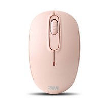 쓰리엠 ERGONOMIC DESIGN 무소음 무선 마우스 M250 2.4Ghz, 핑크